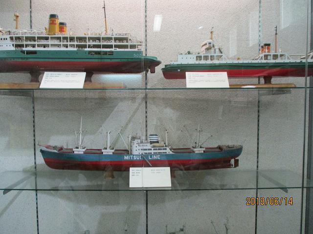船の模型も見ました。